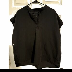 Figs technical collection xl black scrub top womens